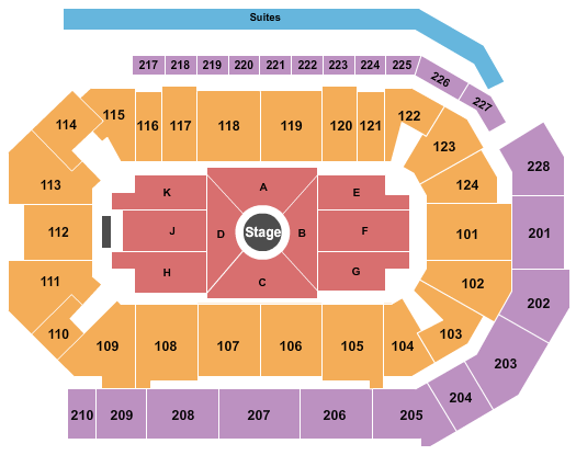 Enmarket Arena Nate Bargatze Seating Chart
